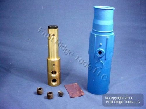 Leviton Blue 17 Series Male Detachable Cam Plug Dual Set Screw 690A 600V 17D22-B