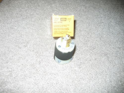 Hubbell HBL4770c -- Twist-Lock Male Plug 2P3W 15A 277V NIB