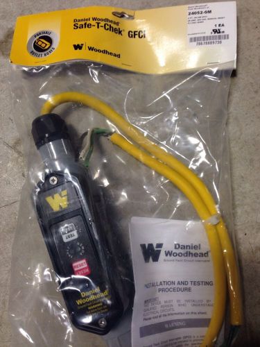 DANIEL WOODHEAD 24052-0M Line Cord,GFCI,20 Amps AC,240 Volt   Brand New