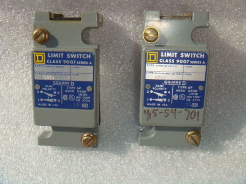 New lot of 2, square d 9007-co54 limit switch body only, new no box for sale