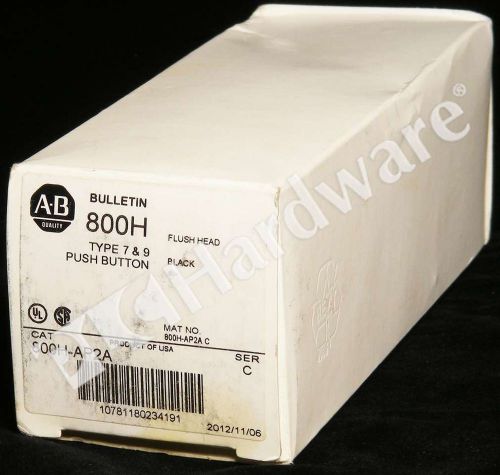 New allen bradley 800h-ap2a /c momentary contact push button 1 n.o. - 1 n.c. for sale