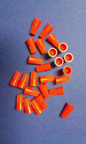 LOT OF 25 ORANGE WIREGARD WIRE NUT CONNECTORS