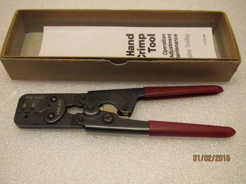 MOLEX HTR-2262, A 24-30 AWG, B 22-24 AWG CRIMPERS