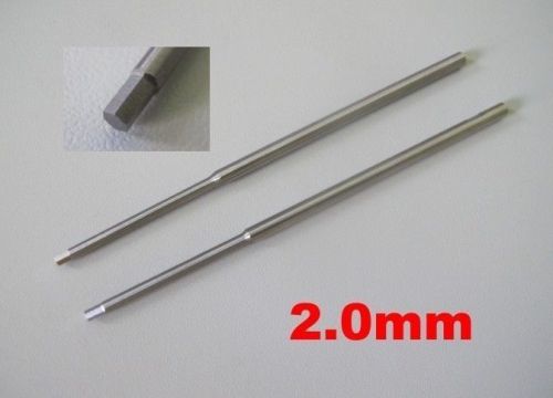 2x Hex Screw Driver White Hard Steel Replacement Shaft Needle 2.0mm 2mm