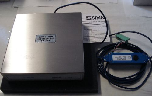 SPAN INSTRUMETS GCS-305 GAS CYLINDER SCALE W/MILLIPORE SAM-305 SCALE AMPLIFIER