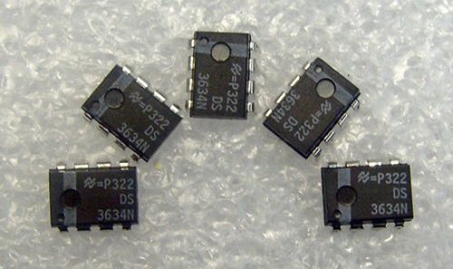 5 pcs - DS3634 DIP-8,CMOS Dual Peripheral Drivers / DS3634N