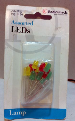 276-1622 Radio Shack Assorted LED&#039;s Light Emitting Diodes Lamp - PK of 20