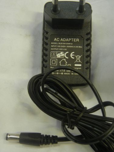 12V 1.0A Power Supply, Europlug (Type C) to Type A Barrel (2.1 x 5.5mm) (P1B34)