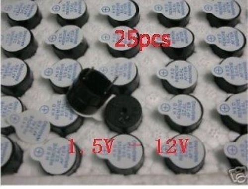 25pcs,Tone Alarm Ringer Active Buzzer 1.5V - 12V ,12B ling