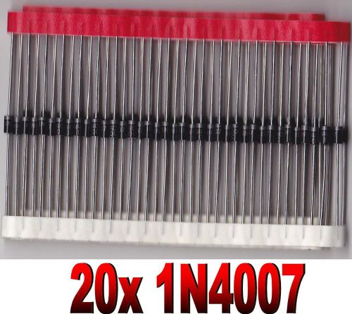 20 x 1N4007 1000V 1A Silicon Bridge Rectifier Diodes DC