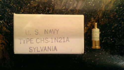 CHS 1N21A SYLVANIA W/BOX GOLD MIXER DIODE Vintage