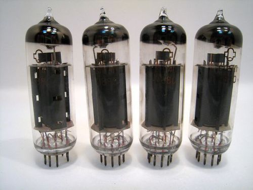 6P14P = 7189 = 6BQ5 = EL84M TUBES Reflector! LOT OF 4! VERY NICE! BID!