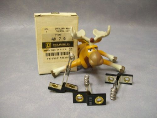 Type ar 7.0 square d overload relay thermal unit  lot of 3 for sale