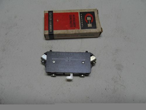 (M6-2) 1 NEW CUTLER HAMMER C320-KA2 AUX CONTACT BLOCK