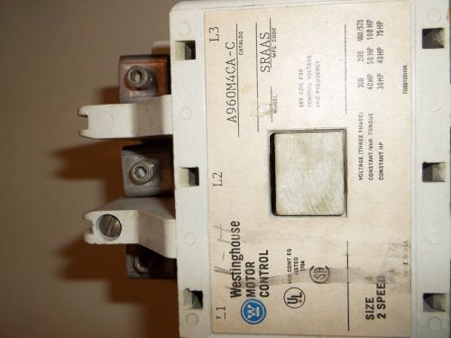 Cutler Hammer Westinghouse Size 4 Starter 2 Speed  A960M4CA-C