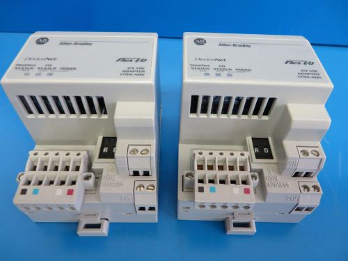 2 Allen Bradley 1794-ADN /B Flex I/O DeviceNet Adapters F/W Rev J - 2010 Model