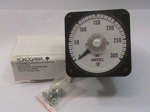 Yokogawa 103121DARX7LJJ/P DR40 AMP Panel Meter 0-300 DC  NOS NIB