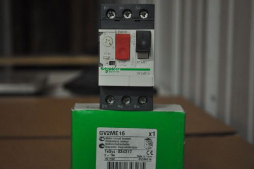 Schneider gv2me16 motor circuit breaker for sale