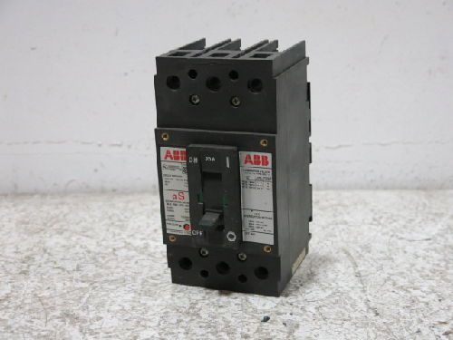 ABB UXAB-727131-R-103 3-POLE CIRCUIT BREAKER, 20 AMPS