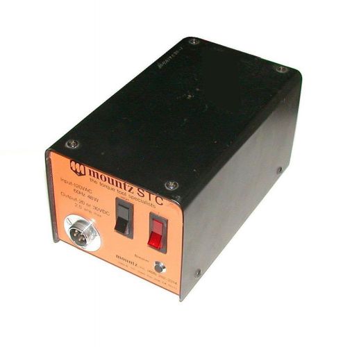 MOUNTZ TORQUE SCREWDRIVER POWER SUPPLY 120 VAC MODEL STC