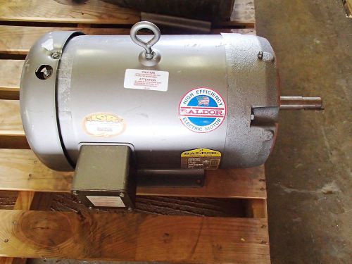 Baldor 7-1/2 hp motor 3450 rpm, 208-230/460 volt, frame 213jm, 3 phase (used) for sale