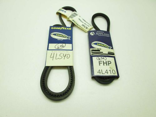 LOT 3 NEW GOODYEAR ASSSORTED 4L410 4L540 FHP COGGED V-BELT D402468