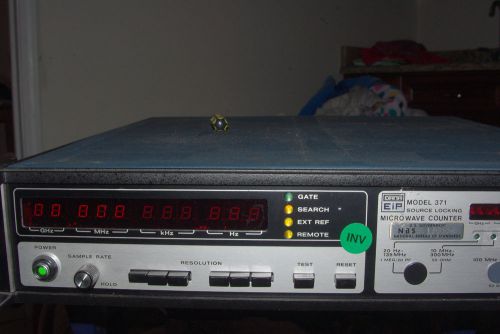 EIP MODEL 371 SOURCE LOCKING  MICROWAVE  COUNTER  20 Hz.- 18 GHz.