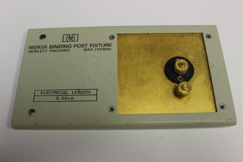 HP Agilent 16093A Binding Post Fixture Test Max. 250MHz