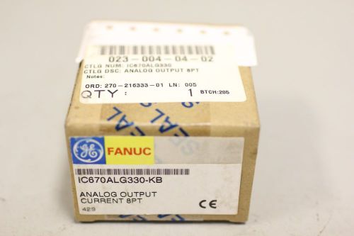 New GE Fanuc Analog Output Current Module IC670ALG330-KB  8PT, Factory Sealed