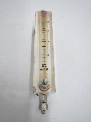 DWYER VFB-85-SSV VISI-FLOAT NPT 1/4 IN 0-2.0GPM WATER FLOW METER B403846