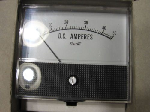 SHURITE 7208-Z PANEL METER 0/50 D.C. AMPERES