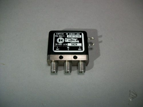 Dow Key Microwave 00471- 919C70100 RF Switch 28 VDC