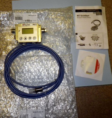 Raytek m13 miniature infrared w/ sensor+ software, raymi3comm &amp; raymi310ltscb3 for sale