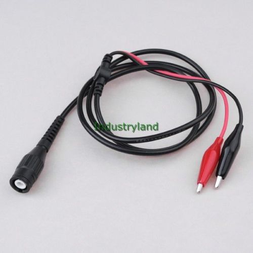 BNC Q9 to Dual Alligator Clip Oscilloscope Test Probe Leads 100CM FKS