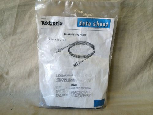 Tektronix Passive Probe Data Sheet Model P6105 1979 Factory Sealed 062-1796-00