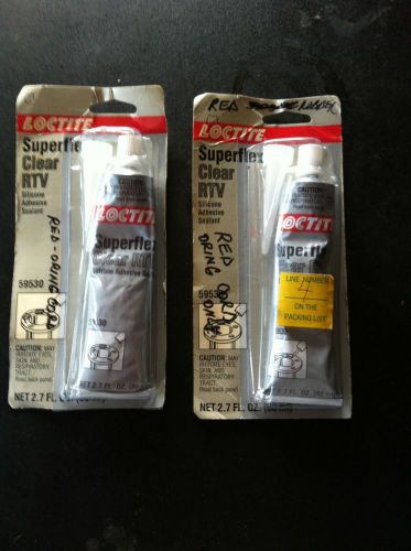 Lot Of 2 Loctite LOC59530 SuperFlex RTV Silicone Adhesive Sealant 80 ml in Clear