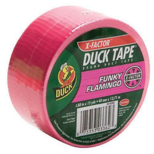 DUCK TAPE X-Factor FLAMMINGO PINK-High Performance- 1.88&#034; x 15 YD