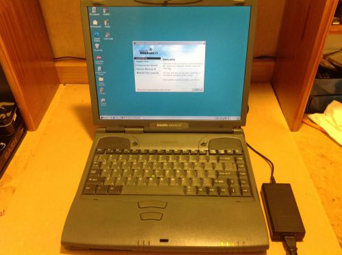 Toshiba satellite 4060xcdt win98se fully restored, cd-rom, floppy and ac adapter for sale