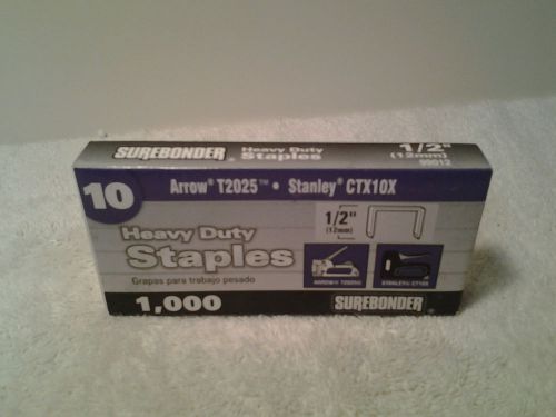 SUREBONDER Heavy Duty Staples  1/2&#034; (12mm) qty. 2 packs