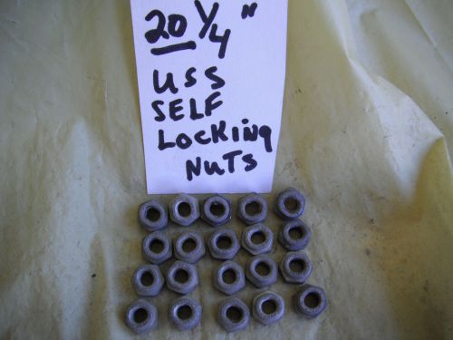 20    1/4 &#034;  u.s.s.   self  locking nuts for sale