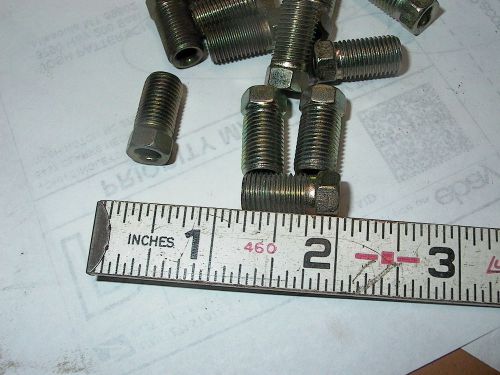 LOT OF EIGHT PLATED STEEL TUBE NUT 38&#034;- 24 X 1&#034;