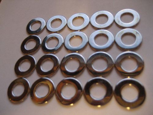 CHROME FLAT  WASHERS  3/8 SAE PACK OF 20