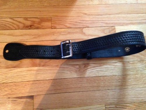 36&#034; Basket Weave Duty Belt with keepers(4)