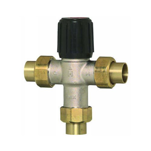 Honeywell-Sparco 1&#034; AM102R-UT-1 NPT Union Mixing Valve (70-180 F, 3.9 Cv)