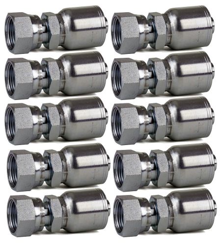 Quantity 10 ffx-08-08 - 1/2&#034; hose x 1/2&#034; orfs female swivel hydraulic fittings for sale