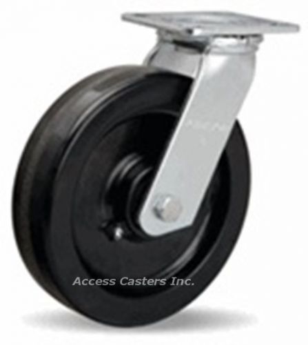 S-528-P 8&#034; x 2&#034; Hamilton Medium Duty Swivel Plate Caster, Phenolic Wheel