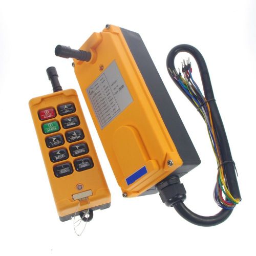 220V 4 Motions 1 Speed Hoist Crane Truck Radio Remote Control System Controller