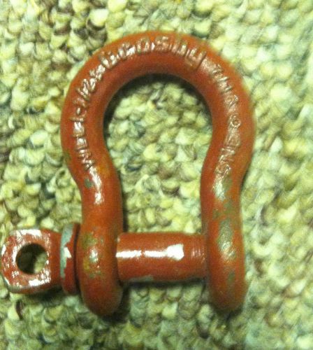 Crosby 1.5 TON  Screw Pin Anchor Shackle 7/16 &#034; USA MADE