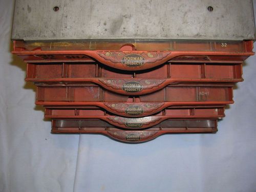 Vintage Dorman 5 Drawer Parts Cabinet Gas Station Garage Farm Store Display