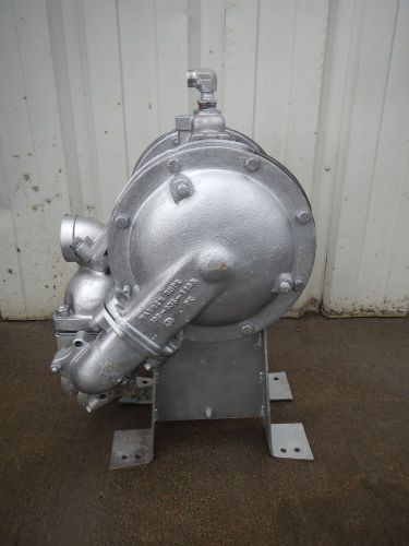 2007 WARREN RUPP SANDPIPER  HDB2 DGN3SS STAINLESS STEEL DOUBLE DIAPHRAM AIR PUMP